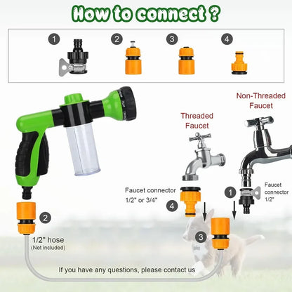 8-in-1 Dog Shower Sprayer