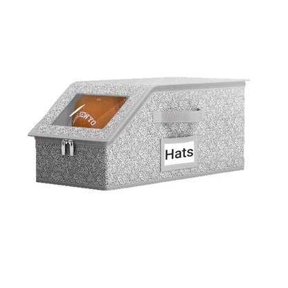 🧢 60% OFF! 🎉 Stackable storage boxes for caps – Space-saving, dust-free and with transparent sides 📦📦