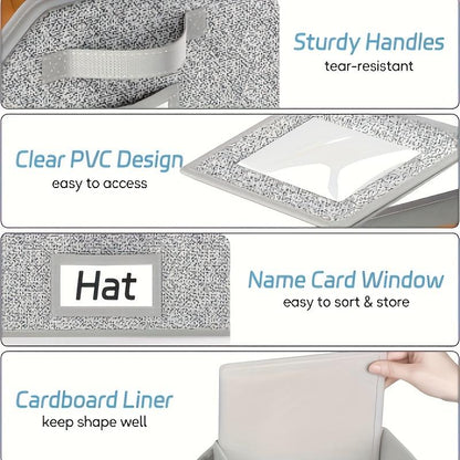 🧢 60% OFF! 🎉 Stackable storage boxes for caps – Space-saving, dust-free and with transparent sides 📦📦